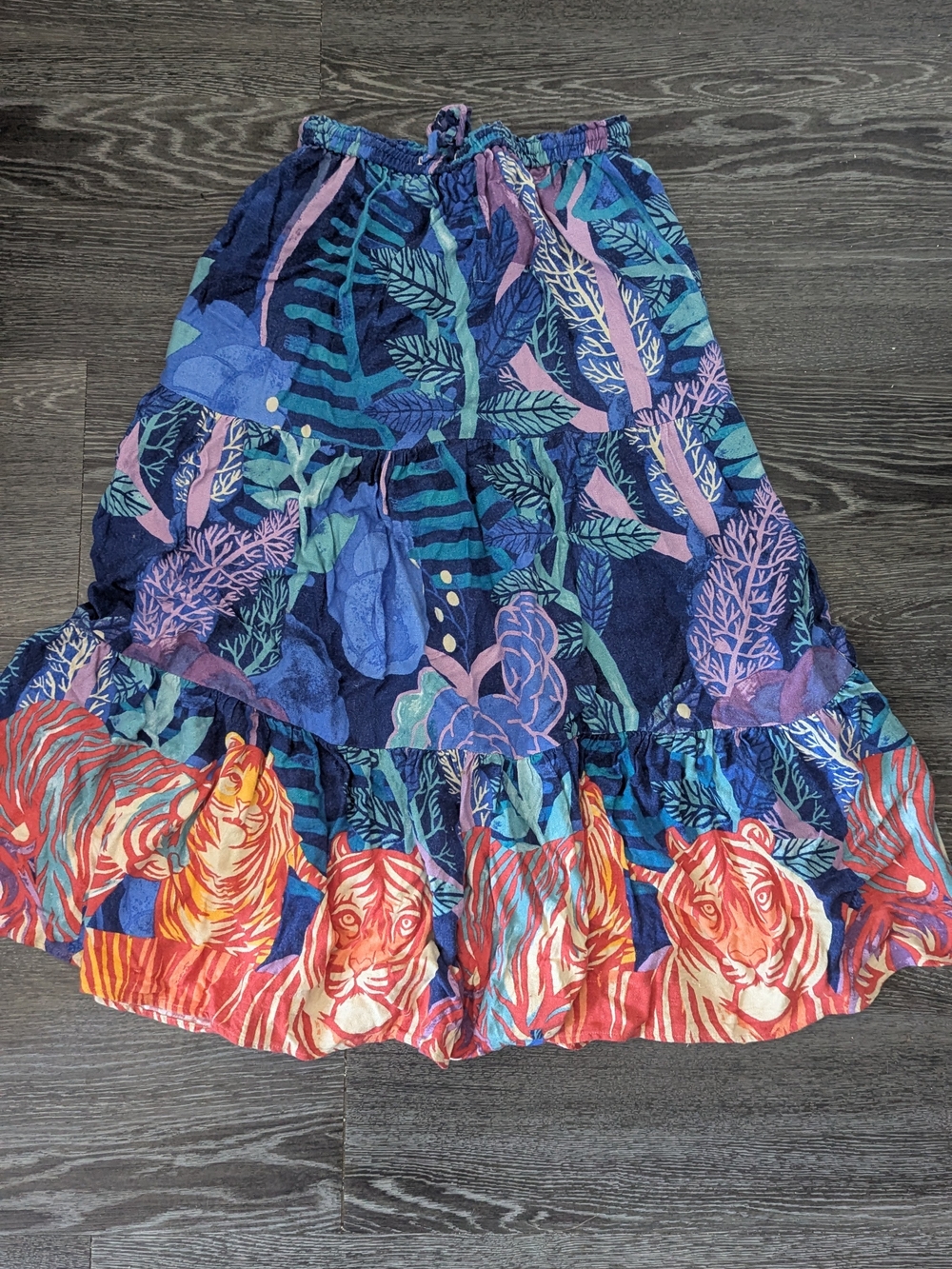Anthropologie Multicolor Tiger Skirt